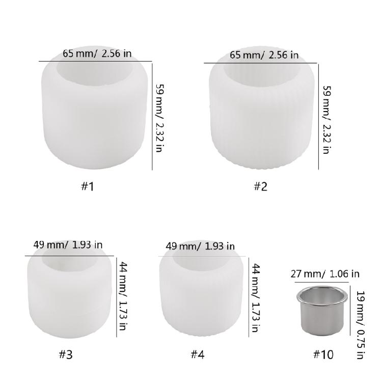 Silikon-Teelichthalter-Formen Zylinder Silikon-Kerzenständer-Form für Kerzentasse Teelichthalter Kerzenständer Dekoration
