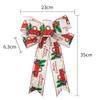 2026 Christmas Ribbon Bow Christmas Tree Decoration Handmade Christmas Ornament New Year's Day Celebration Room Decoration