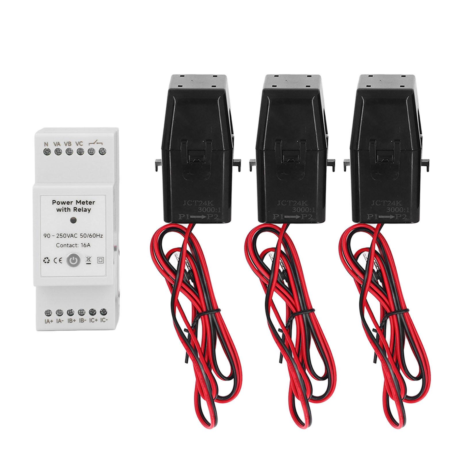 

Трифазний лічильник електроенергії з вбудованим автоматичним вимикачем 3 х 750А кліщові трансформатори струму для