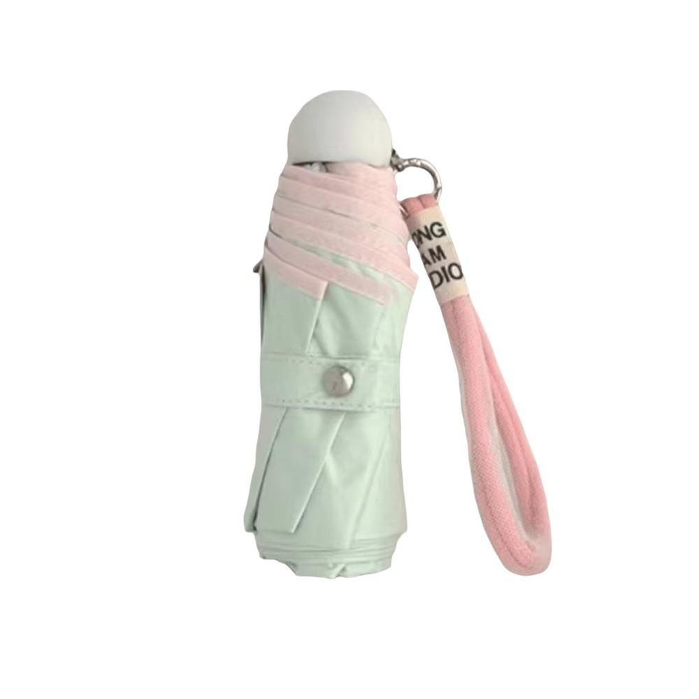 Ultralight Sun Shade Umbrella Wind Resistant Mini Sun Umbrella Manual Folding Rain Umbrella  Summer
