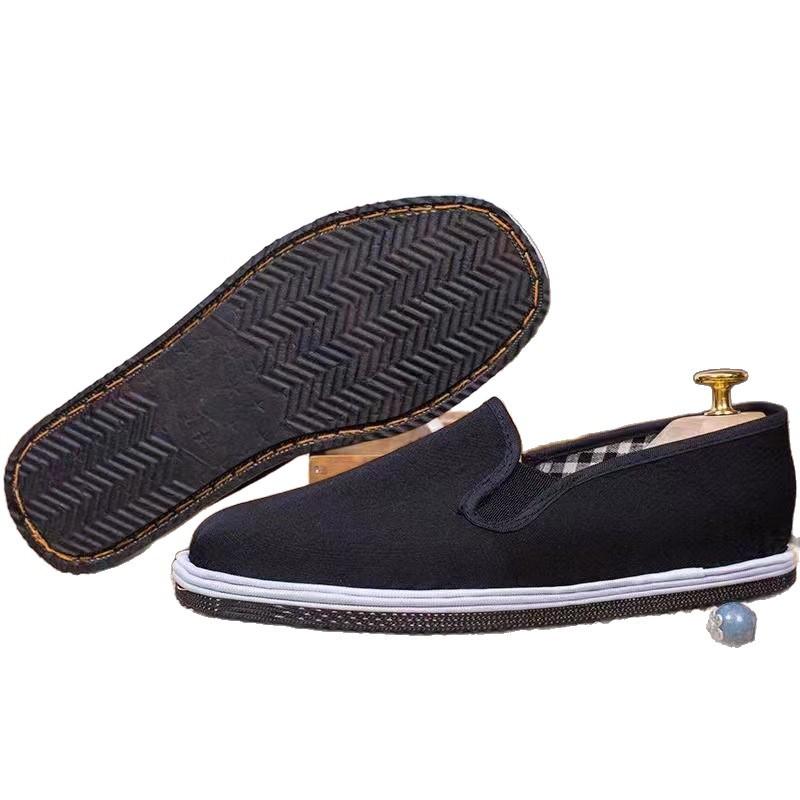 Cloth shoes tire sole non-slip wear-resistant shoes handmade shoes work breathable spring and autumn pure handmade