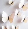12pcs/Set Home Butterfly Stickers Simulation 3D Butterfly Wall Decoration Colorful Butterfly Creative Bedroom Wall Decals