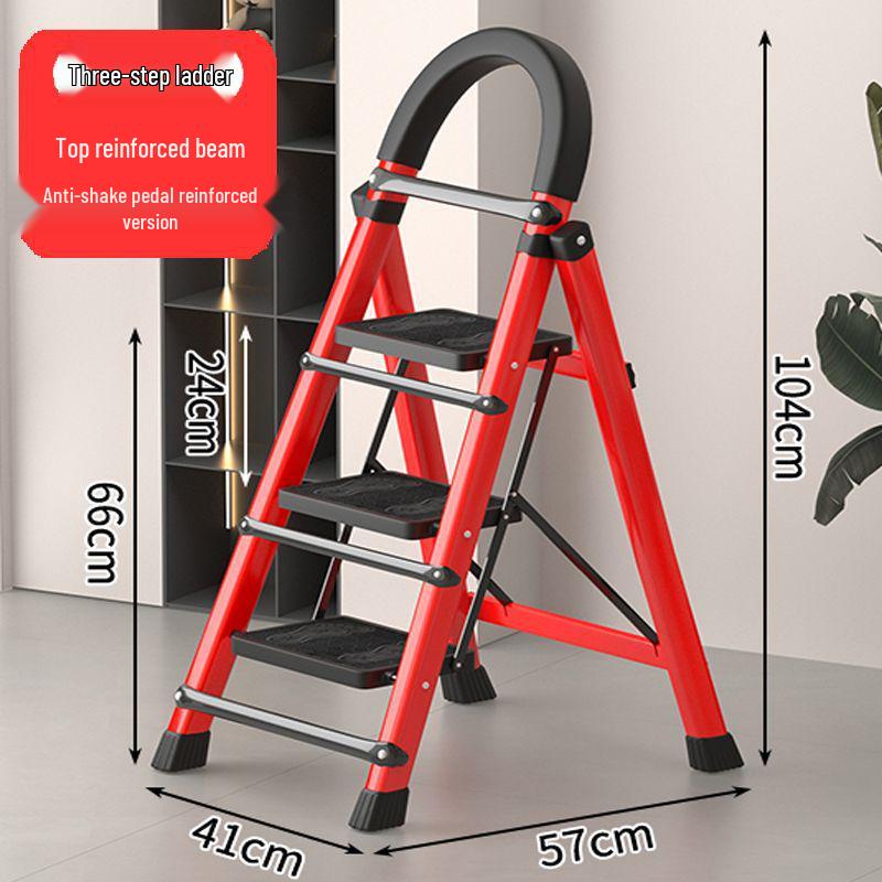 Portable Multi-Functional A-Frame Folding Ladder for Home and Engineering Use