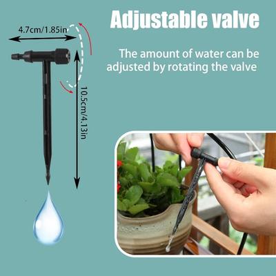 1/4'' Bend Arrow Dripper Regulating Micro Three-Way Drip Irrigation Kit Garden Water Connector 4/7mm Hose Dripper Greenhouse