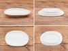Tableware East Japanese Tableware Oval Plate White Polka Dots (Dot Monotone Series) Salad Plate Medium Plate Cake Plate