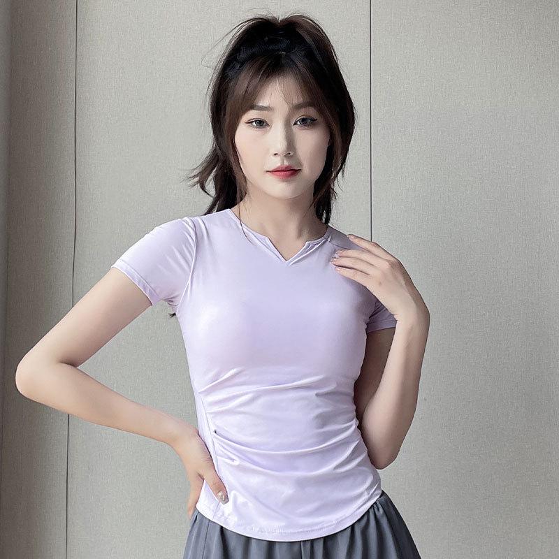 2025 Women's Summer Ice Silk Quick-Dry Running Suit - Fashionable Gym & Yoga Shorts