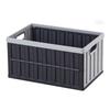 VEVOR Plastic Collapsible Storage Bins with Lids, 65L 3 Packs, Stackable Folding Storage Crates with Handles, Holds 38 kg Per Bin