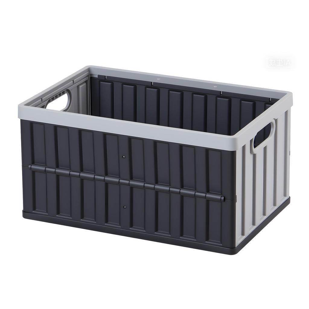 VEVOR Plastic Collapsible Storage Bins with Lids, 65L 3 Packs, Stackable Folding Storage Crates with Handles, Holds 38 kg Per Bin