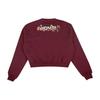 Off-White Flower Sweatshirt Maroon Women Tops Red OWBA026E180030412488