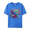 Gamer Axolotl Polka Dot Video Games Day Headphone Boys Youth Tshirts Hip Hop England Style Tees Cotton T Shirt For Unisex Funny