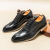Mode Formell Business Leder Ballerinas Elegante Herren Oxford Schuhe Hochzeitsfeier Kleiderschuhe Neue Mode Spitz Büro Männliche Brogue Schuhe