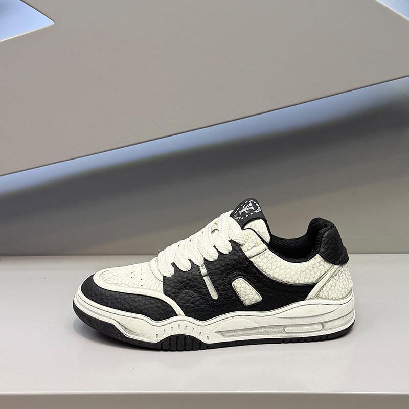 Winter new soft-soled low-top board shoes genuine leather retro old casual shoes dl
