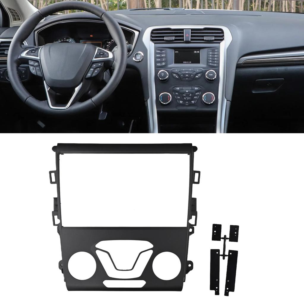 2 Din Car Stereo Radio Fascia Frame for Ford Fusion for Mondeo 1318 High Universality Fitment Not Required Easy Installation