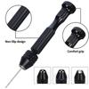 0.6-3mm Hand Twist Drills Set Pin Vise Micro Drill Bits Plastic Craft Hole Maker  Woodworking Model
