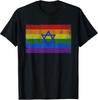 Joods Israël LGBT T-shirt Gay Pride Vlag Shirt T-shirt Unisex T-shirt