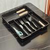 Adjustable Silverware Drawer Organizer Separated Cutlery Organizer Tableware Storage Box  Drawer