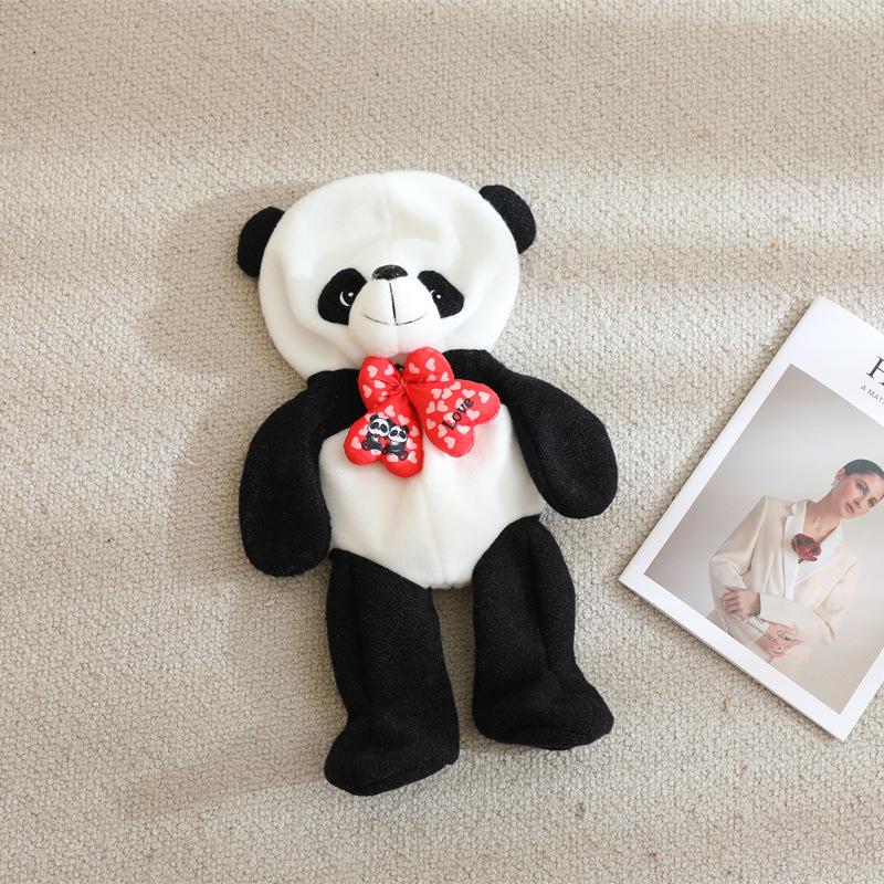 

Cute Black And White Panda Doll Leather Shell Work In Progress Plush Toy Giant Panda Doll Leather Case Work In Progress Rag Doll 50cm leather case unfilled - with zipper (0.15kg)