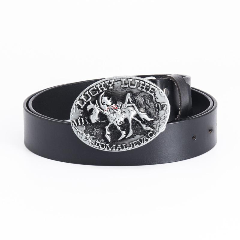 New Cowhide Belt Retro Punk Knight Belt Fashion Trend Belt Speed
