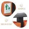 5 Pcs Garbage Can Micro Landscape Wall Light Child Mini Trash Miniature Pail Abs Scene Model
