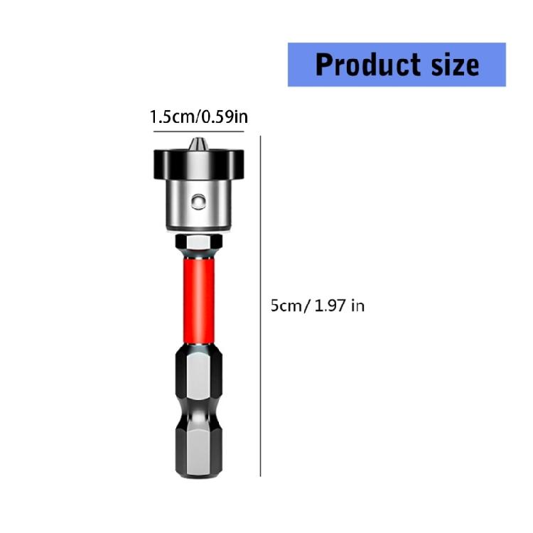 5Pcs Positioning Screwdriver Bits Magnetic Drywall Screw Setter Hex Shank Bit for Plasterboard Gypsum Board Sheet