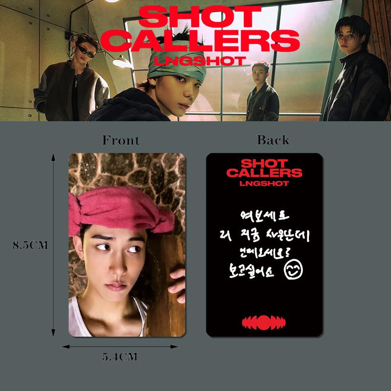 LNGSHOT SHOT CALLERS Card de Debut Card Special Card MUZICĂ Magazin POP-UP Felicitare RYUL WOOJIN LOUIS OHYUL Colecția Fanilor Fotocartă