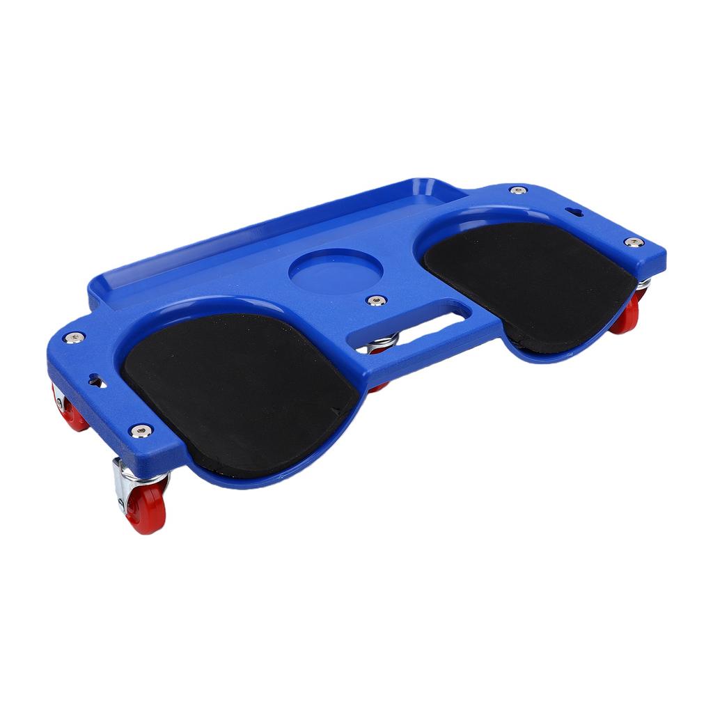Rolling Knee Creeper with 360 degrees Swivel Casters Thick Cushioned Blue for Home Workshop Auto Repairing Maintaining