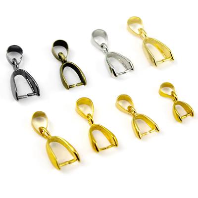 20 Stück Kupfer Gold Silber Beschichtet Anhänger Klemmen Verschluss Haken Clips Verbinder Für DIY Schmuckherstellung Zubehör
