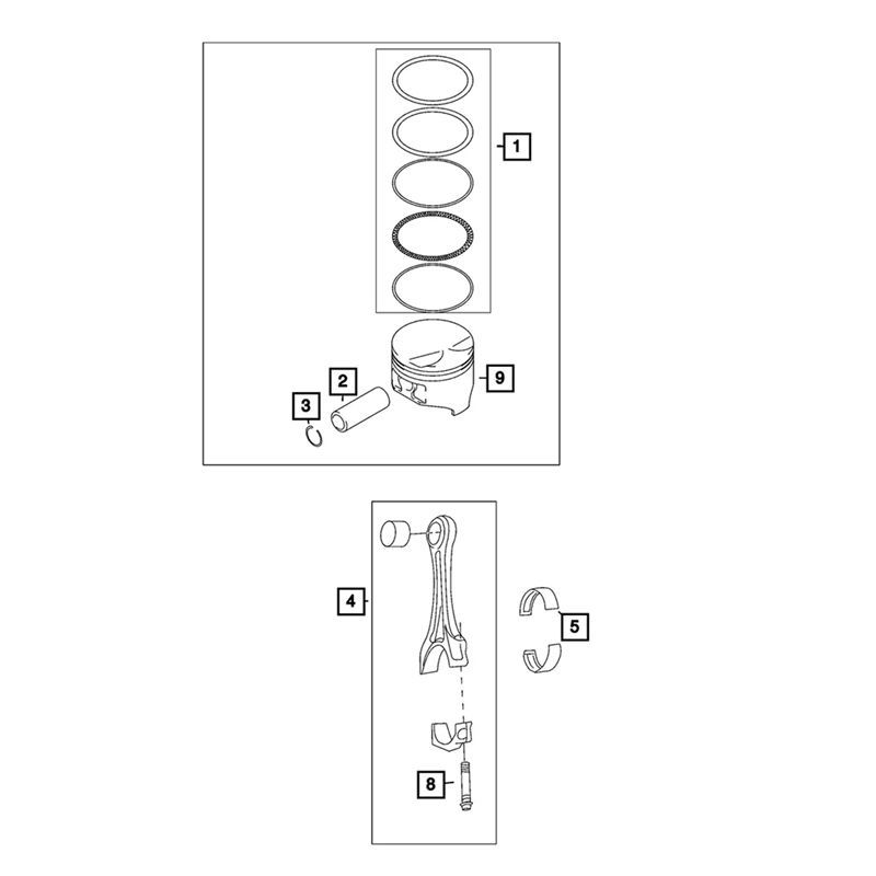 

Car Piston Connecting Rod Assembly Connecting Rod 4893604AA 04893604AA For Jeep Grand Cherokee 2.0T 2022 2023
