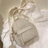 Leisure Time Solid Color School Bags Canvas Mini Backpack Bags Travel Backpack Student