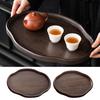 Bamboo Serving Tray Fruit Platter Tea Cup Storage Tray Multi-Purpose Snack