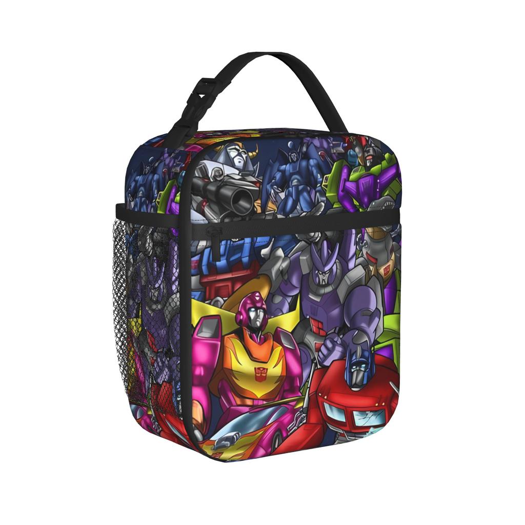 Lunch Box Transformered Animated School Lunch Box For Child  Fun Lightweight Zip Print Tote Food Bags Suitable for All Ages
