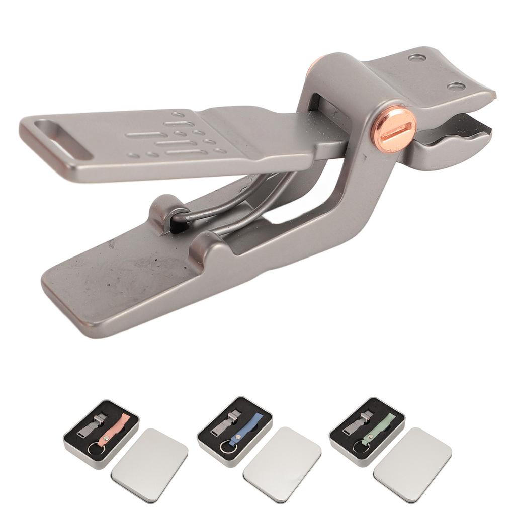 Portable Nail Clipper with Keychain Large Open Stainless Steel Nail Clipper for Fingernail Toenails