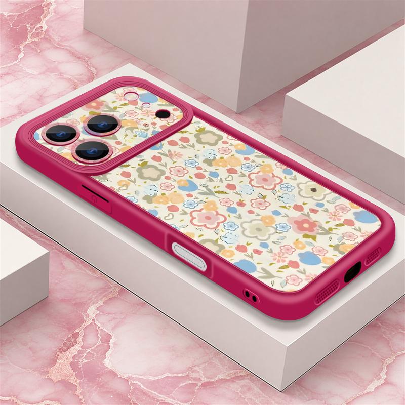 Pastoral Wildflower Case For iPhone 18 Pro Max Shockproof Bumper Soft Silicone Cover For iPhone 17 16 15 14 13 Pro Max 17E