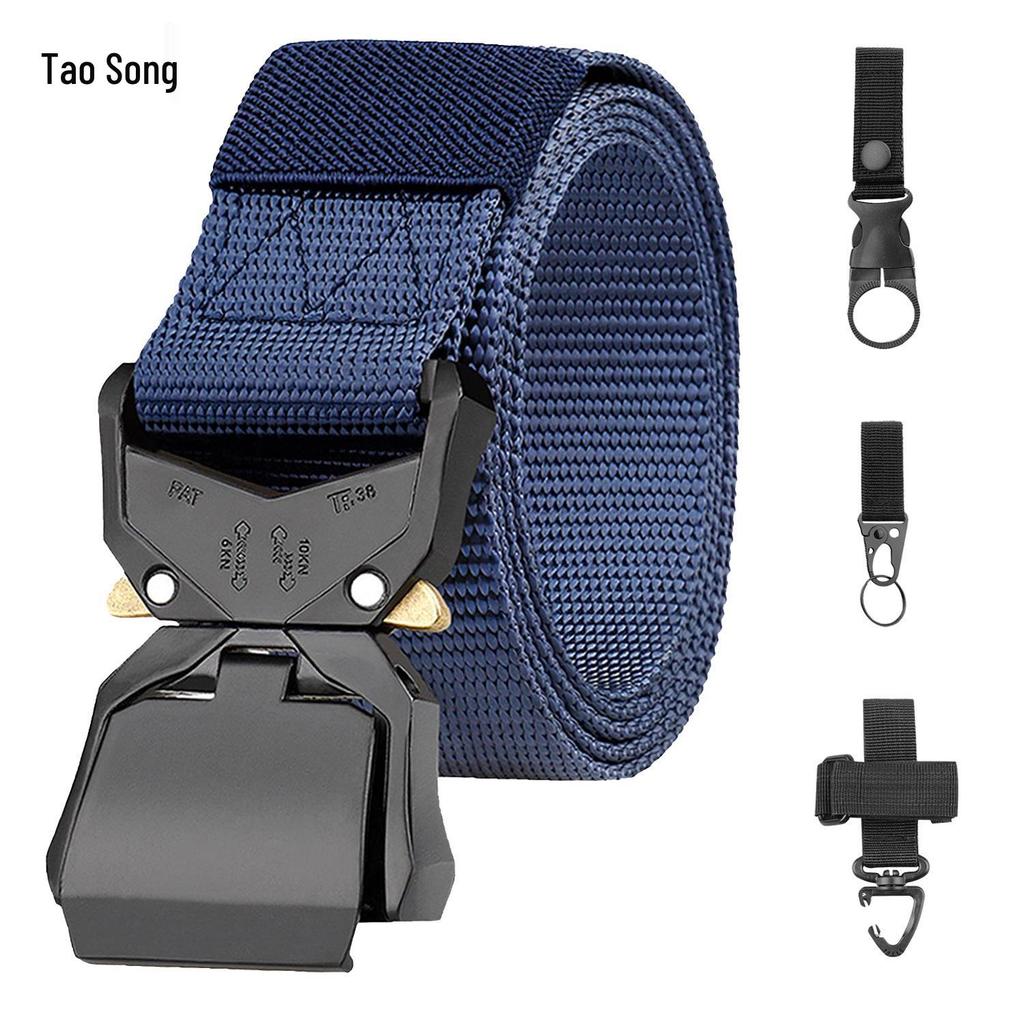 Men’s Tactical Quick-Release Nylon Belt with Cobra Alloy Buckle