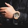 Modny Męski W pełni Automatyczny Zegarek Mechaniczny Silikonowy Wodoodporny Zegarek Sportowy