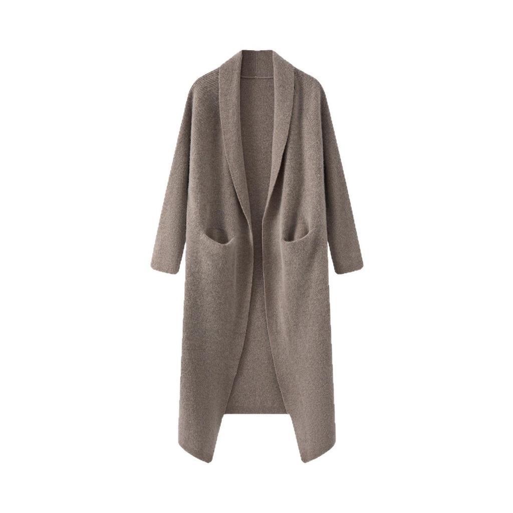 Women's Long Wool Cardigan: Over-the-Knee, Slimming, Cozy Knitwear for Autumn & Winter