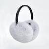 Factory Custom  Fluffy  Real Rex Rabbit Fur Ear Muffle Women's Winter Outdoor Warm Earmuffs Fashion Soft Earflap Ear Cover