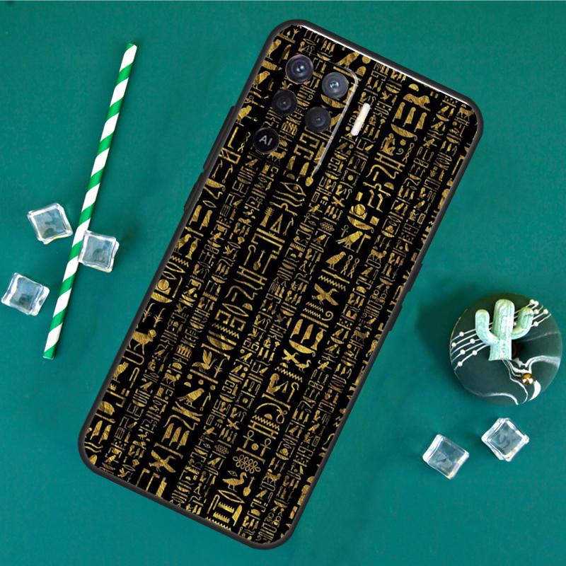 Egypt Egyptian Pharaoh Case For Oppo A17 A15 A40 A60 A80 A16 A76 A96 A18 A38 A58 A78 A98 A91 A57 A74 A94 A54S Cover