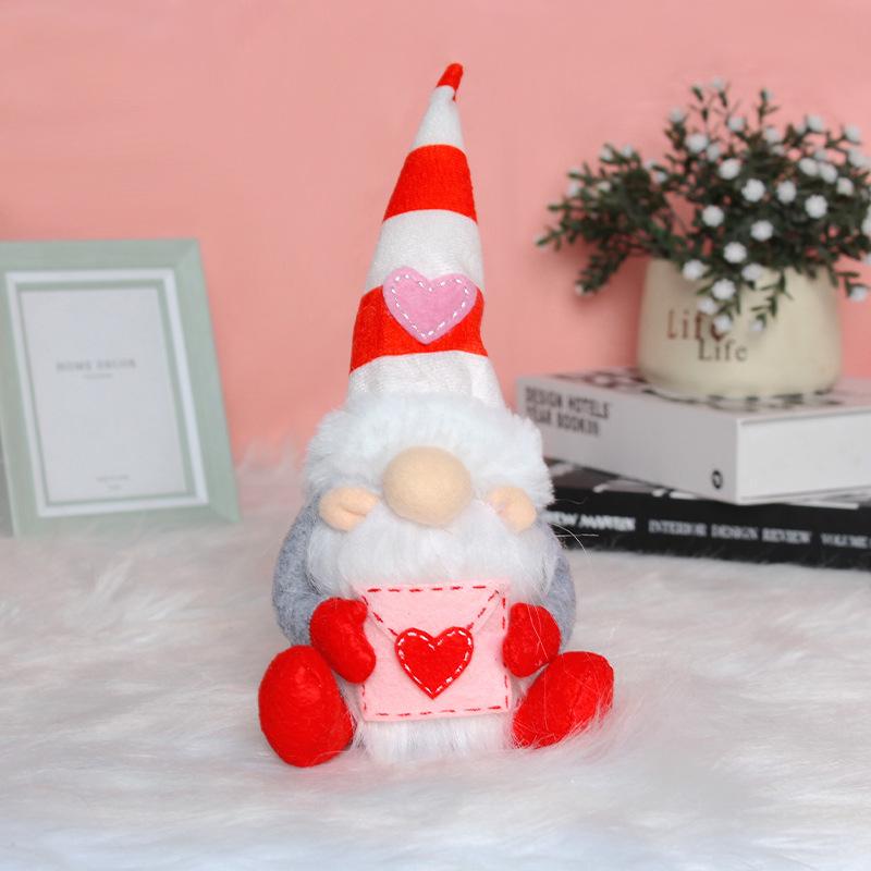 1/2pcs Valentine's Day Faceless Doll Embrace Envelope Hug Love Rudolph Doll Peach Heart Rudolph Wedding Birthday Gift Ornaments