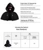 In Stock: Halloween Cosplay Medieval Hooded Cloak with Cyberpunk Hat