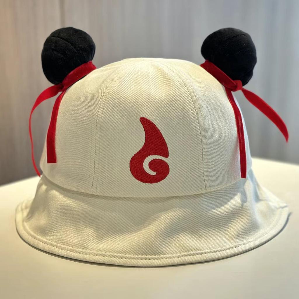 Cartoon Cute Bun Fisherman Hat Men and Women Spring and Summer Versatile Face Showing Small Sun Hat Basin Hat