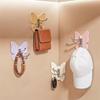 4PCS Self Adhesive Butterfly Triple Hook Wall Mounted Corner Hooks  Bathroom