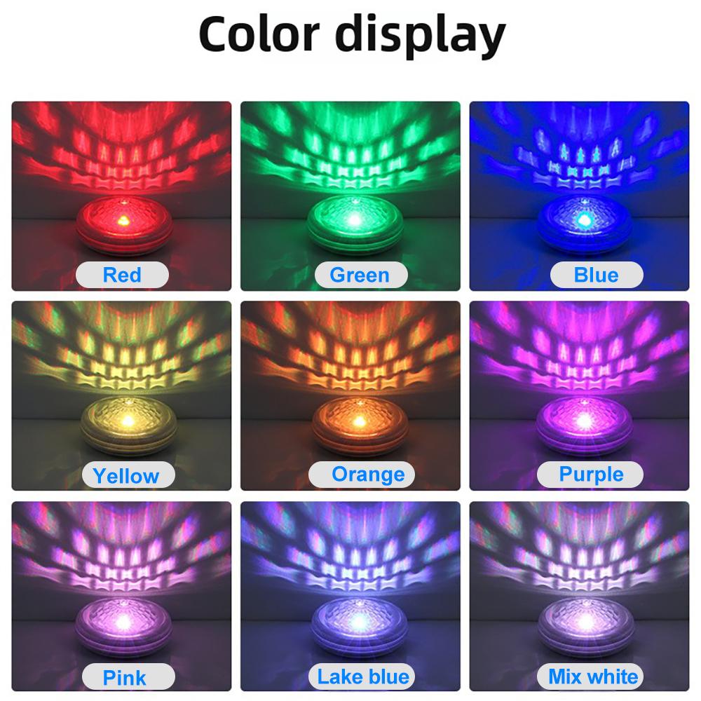 D5 Solar Floating Pool Lights Color Changing IP65 Waterproof Swimming Pool Lights With Remote 9 Lighting Modes Floating Light