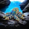 3D Printed Octopus Figurine Flexible Articulated Tentacles Cute Entrance Cabinet Ornament for Modern Home Aesthetic Decor