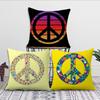 Fashion Peace Sign Nature Assortment cushion cover Pillow Cover Decoration Room Home Sofa living Office Car Nordic Simplicity