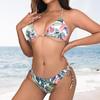 5 farben Gedruckt Gestreiften Halter Bikini Weiblichen Badeanzug Frauen Bademode Zwei-stück Bikini set Badende Badeanzug Schwimmen Dame