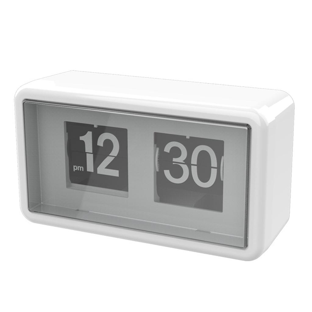 New Automatic Flip Clock Battery Operated Desk Clock Table File Down Wall Clock Non Ticking Silent Sweep For Home Hotel