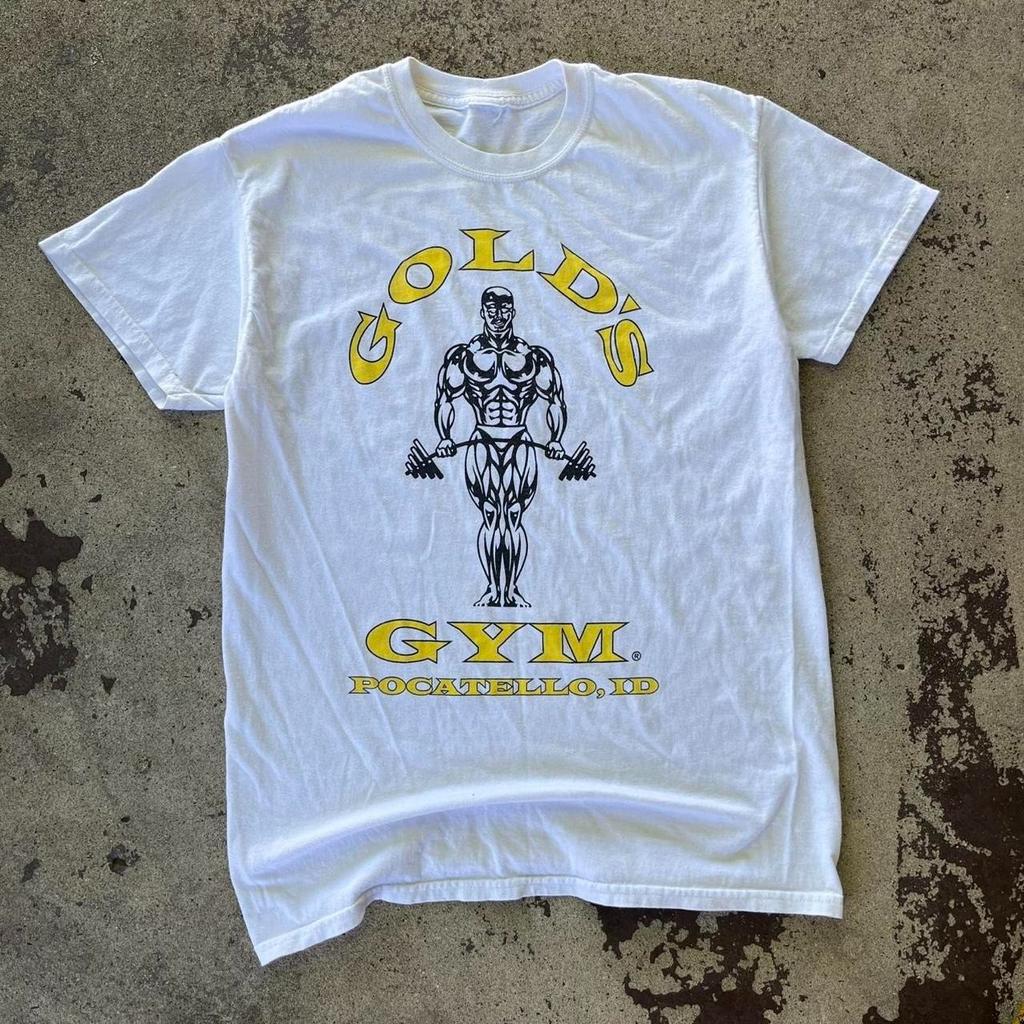Vintage Gold’s Gym Graphic Tee Unisex Short Sleeve Shirt S-5XL