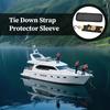 Ratchet Strap Protector 2 Pieces Boat Trailer Strap Protector Polyester Adjustable Pad for Car Boat Trailer Deck Marine
