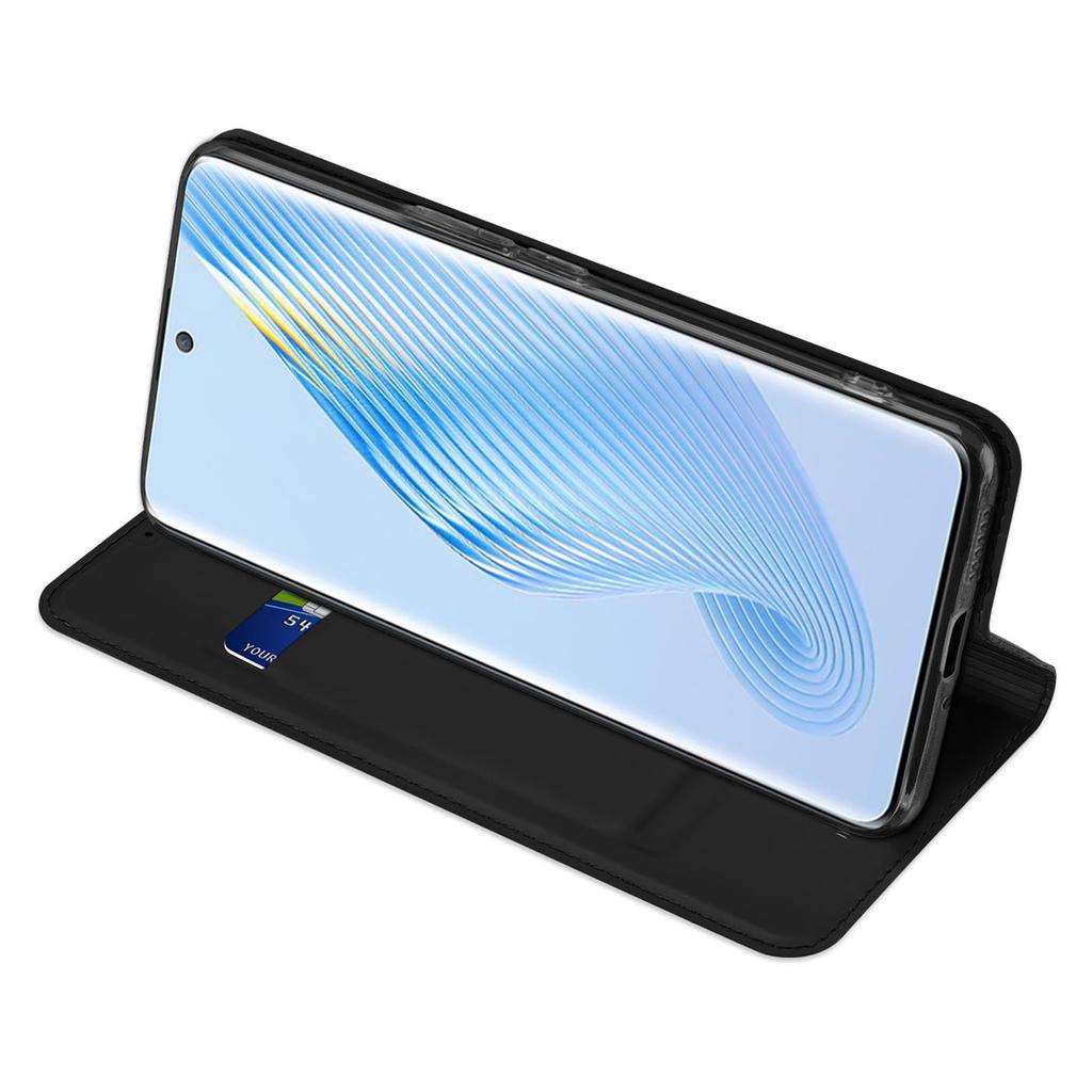 Dux Ducis Skin Pro Wallet Case for Honor Magic5 with Card Slot & Stand, Black